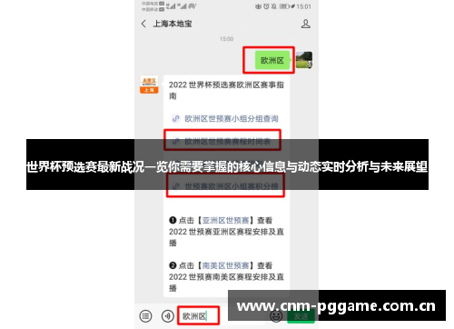 世界杯预选赛最新战况一览你需要掌握的核心信息与动态实时分析与未来展望 世界杯预选赛最新战况一览你需要掌握的核心信息与动态实时分析与未来展望